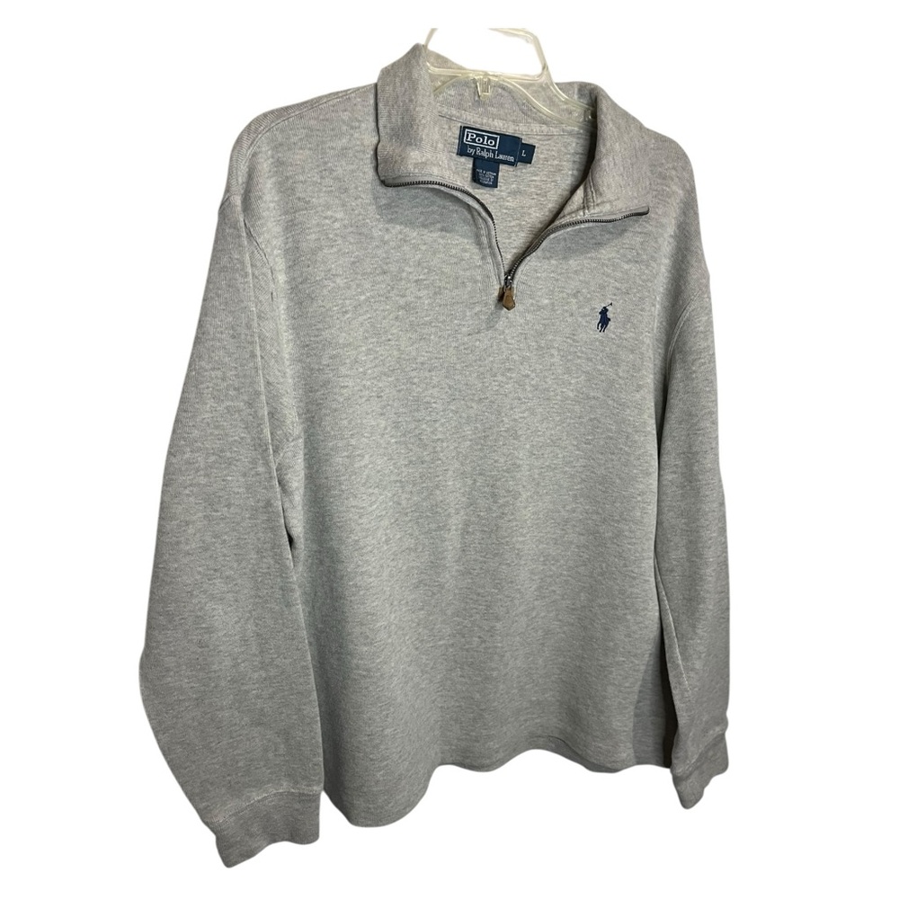 Polo Ralph Lauren Heather Gray Quarter-Zip Pullover